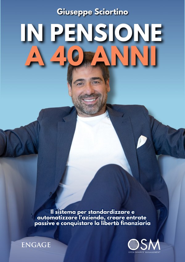 Copertina del libro In pensione a 40 anni di Giuseppe Sciortino